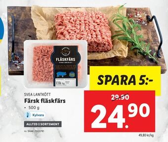 Lidl Färsk fläskfärs erbjuda