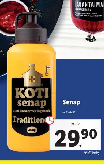 Lidl Senap erbjuda