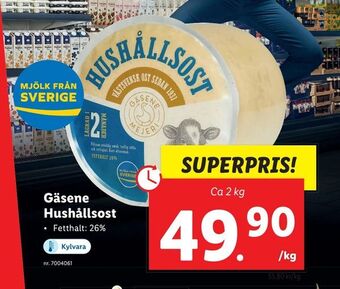 Lidl Gäsene Hushållsost erbjuda
