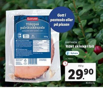Lidl Rökt skinka i bit erbjuda