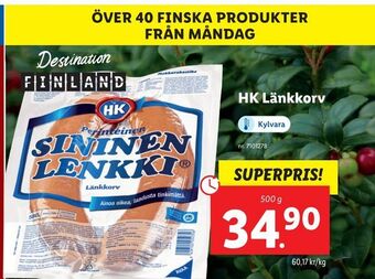 Lidl HK Länkkorv erbjuda