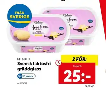 Lidl Svensk laktosfri gräddglass erbjuda