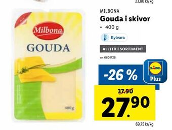 Lidl Gouda i skivor erbjuda