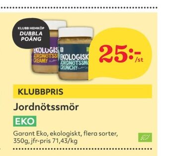 Hemköp Garant jordnötssmör erbjuda