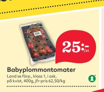 Hemköp Garant plommontomater erbjuda