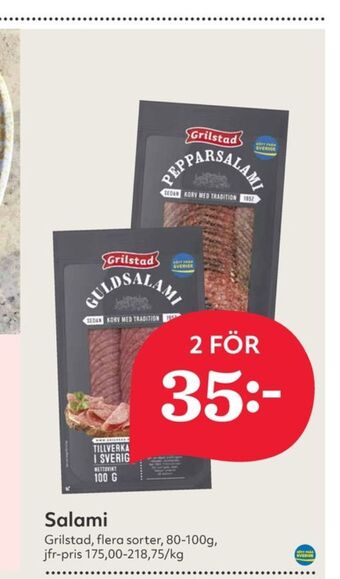 Hemköp Grilstad salami erbjuda