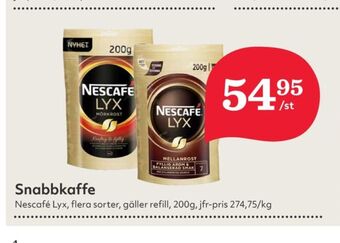 Hemköp Nescafé lyx instant kaffe erbjuda