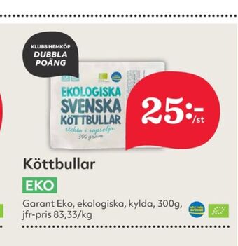 Hemköp Garant köttbullar erbjuda