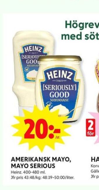ICA Kvantum Heinz majonnäs erbjuda