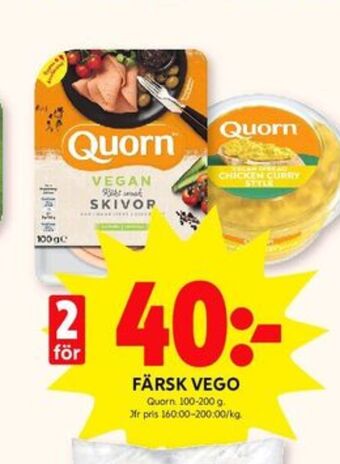 ICA Kvantum Quorn vegetarpålägg erbjuda