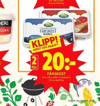ICA Kvantum Arla färskost erbjuda