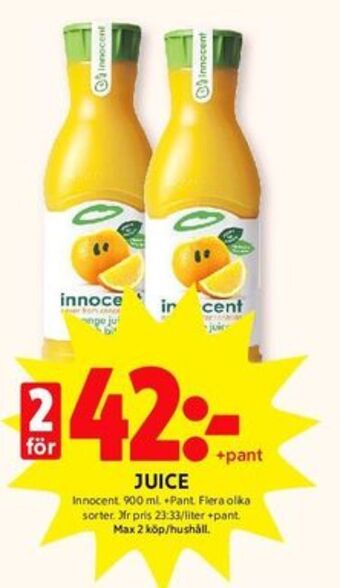 ICA Kvantum Innocent juice erbjuda