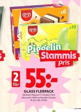ICA Kvantum Gb magnum glasspinnar erbjuda