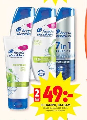 ICA Kvantum Head&shoulders balsam erbjuda