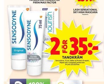 ICA Maxi Sensodyne tandkräm erbjuda