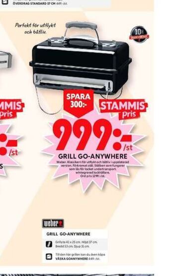ICA Maxi Weber grill erbjuda