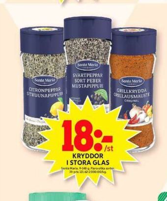 ICA Maxi Santa maria kryddor erbjuda