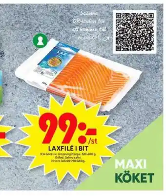 ICA Maxi Ica gott liv laxfilé erbjuda