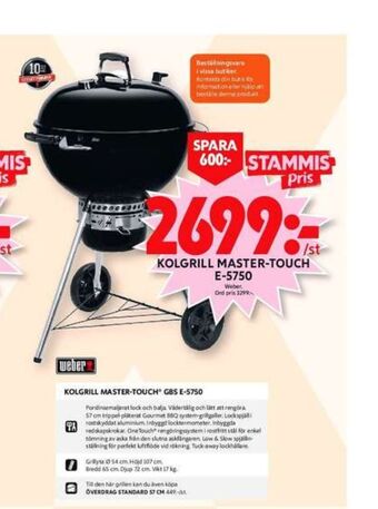 ICA Maxi Weber klotgrill erbjuda