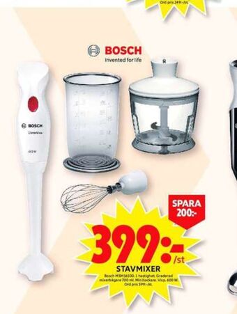 ICA Maxi Bosch stavmixer erbjuda