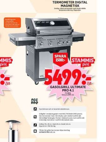 ICA Maxi Fcc bbq gasolgrill erbjuda