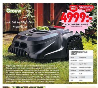 ICA Maxi Grouw robotgräsklippare erbjuda