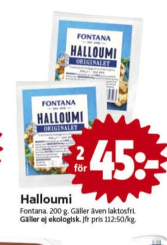 ICA Nära Fontana halloumi erbjuda