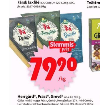 ICA Supermarket Arla prästost erbjuda