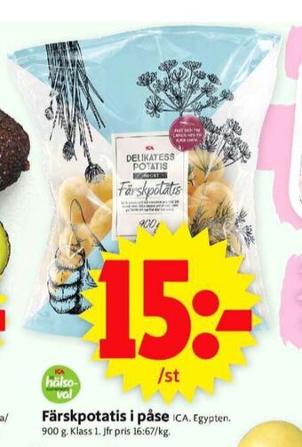 ICA Supermarket Ica potatis erbjuda