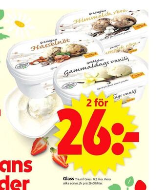 ICA Supermarket Sia gräddglass erbjuda