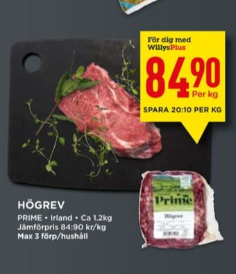Willys Prime högrev erbjuda