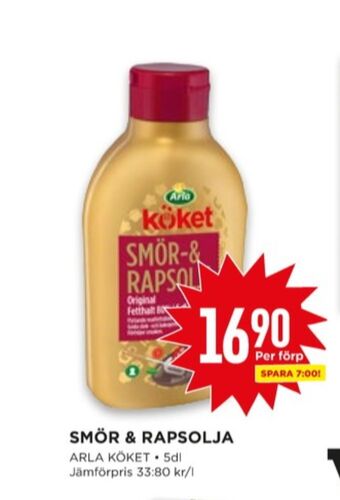 Willys Arla köket smör & rapsolja erbjuda