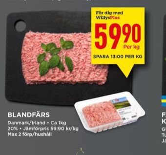 Willys Garant blandfärs erbjuda