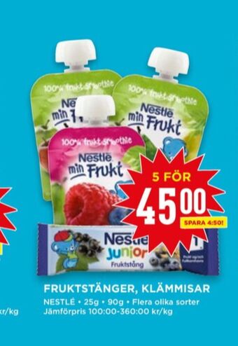 Willys Nestlé fruktstång erbjuda