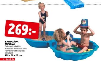 Jem&Fix Sandlåda mussla erbjuda