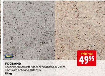 Jem&Fix Fogsand erbjuda