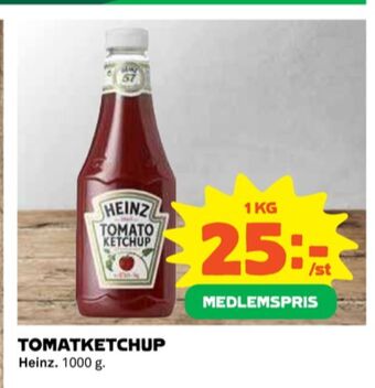 Coop Heinz ketchup erbjuda