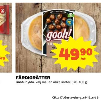 Coop Gooh färdigrätter erbjuda