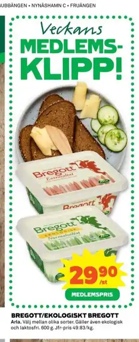 Coop Bregott smörvariant erbjuda