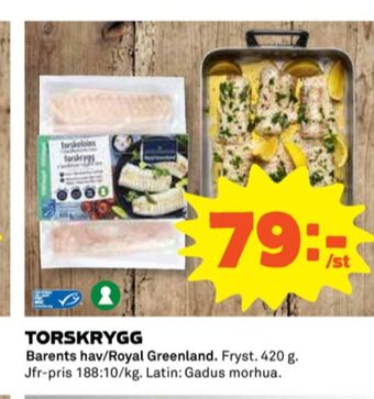 Coop Royal greenland torskfilé erbjuda
