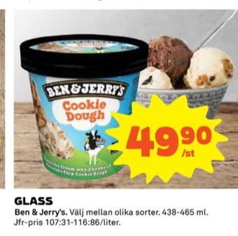 Ben & jerrys glass