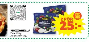Coop Forum Zeta mozzarella erbjuda