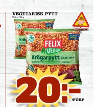 Matdax Felix veggie vegetarmat erbjuda