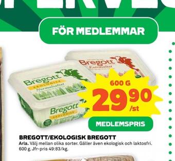 Stora Coop Bregott smörvariant erbjuda