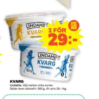 Stora Coop Lindahls kvarg erbjuda