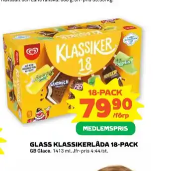 Stora Coop Gb klassiker glasspinnar erbjuda
