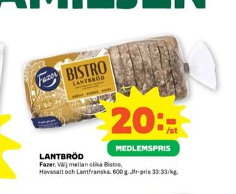 Stora Coop Bistro lantbröd erbjuda
