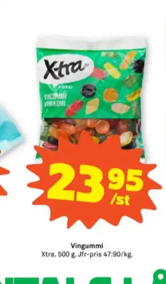 X-tra vingummi/fruktgelè