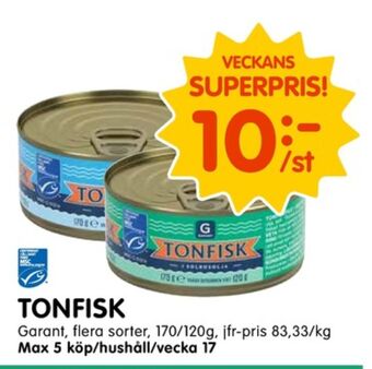 Tempo Garant tonfisk erbjuda