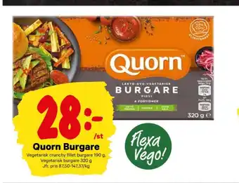 City Gross Quorn vegoburgare erbjuda